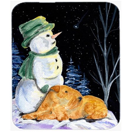 SKILLEDPOWER Snowman With Lakeland Terrier Mouse Pad; Hot Pad or Trivet SK233807